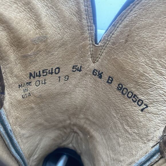 Womens 6.5B Lucchese Bootmaker Brown Bison Square Toe Cowboy Western Boots - Picture 9 of 12